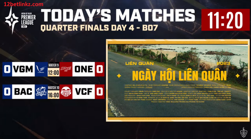 Lịch thi đấu Quốc Tế APL 2023 Tứ Kết ngày 16/07/2023